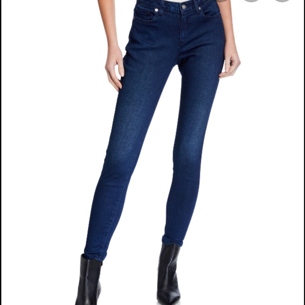 Michael Kors Izzy Skinny Jeans in Dark Blue
